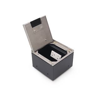 Cajas de Piso Empotradas de Doble Alimentación y Datos con Puertos RJ45 y Enchufes Estadounidenses, Caja de Gestión de Cables - Product Image 4
