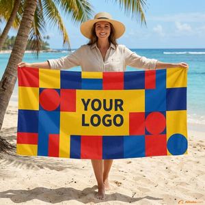 ผ้าเช็ดตัวชายหาดไมโครไฟเบอร์พิมพ์ลายคุณภาพสูง - Product Image 1