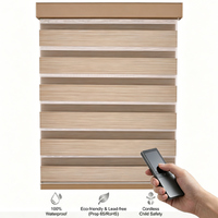 Persianas Inteligentes Motorizadas Zebra Compatibles con Zigbee 3.0 y Alexa, Persianas Enrollables Eléctricas Día/Noche con Aislamiento Térmico, Tamaño Personalizado para Hogar y Oficina