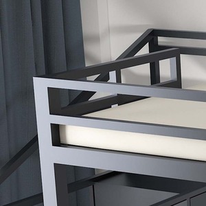 <span class=keywords><strong>Lit</strong></span> superposé moderne en acier pour chambre d'appartement, <span class=keywords><strong>avec</strong></span> <span class=keywords><strong>escalier</strong></span> intégré - Product Image 6