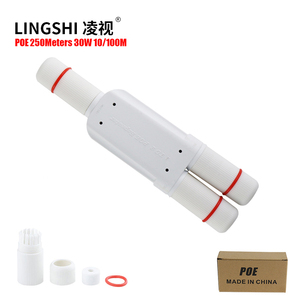 1-in-2-Out 3-Port Outdoor Fast Ethernet PoE Extender PoE Repeater IP67 Wasserdicht Stromversorgung und 10/100 Datenübertragung - Product Image 1