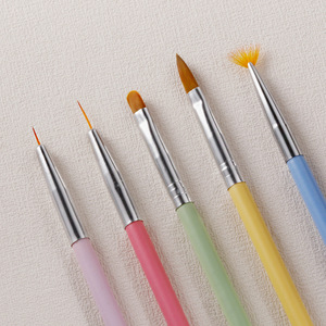 ชุดแปรงเพ้นท์เล็บรูปพัดขนาดเล็ก สำหรับไล่สี วาดเส้น และเพ้นท์เจลยูวี - Product Image 1