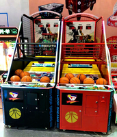 Machine d'arcade de basketball pliable Maker à fort potentiel de revenus, à monnayeur, avec jeu de basket mobile, idéale pour les bars et facile à transporter