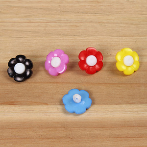 Hot Bán Tùy Chỉnh Màu <span class=keywords><strong>ABS</strong></span> Hướng Dương Daisy Rose <span class=keywords><strong>Flower</strong></span> Nhựa Chân Nút Cho Trẻ Em Quần Áo - Product Image 4