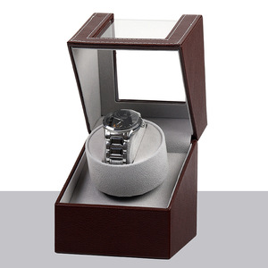 Boîte de rangement de <span class=keywords><strong>montre</strong></span> en cuir PU noir de luxe <span class=keywords><strong>Remontoir</strong></span> de <span class=keywords><strong>montre</strong></span> à rotation silencieuse <span class=keywords><strong>automatique</strong></span> - Product Image 3