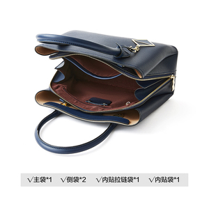 Bolso cruzado de cuero genuino para mujer, bolsa de mano femenina de cuero genuino, de lujo, a la moda, <span class=keywords><strong>2022</strong></span> - Product Image 4