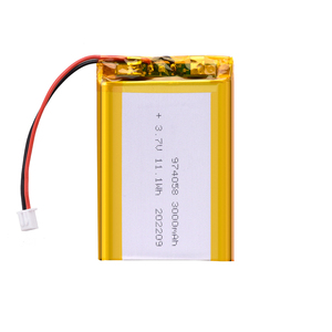 Chất lượng cao tùy chỉnh bán buôn <span class=keywords><strong>lithium</strong></span> polymer pin di động 3.7 V 3.8V 3.7 V <span class=keywords><strong>7.4V</strong></span> 104358 974058 3000mAh LiPo Li Ion pin - Product Image 1