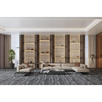 Excellent ensemble de canapés sectionnels minimalistes rembourrés, éponge haute densité, pieds en métal, pour bureau, zone de réception commerciale