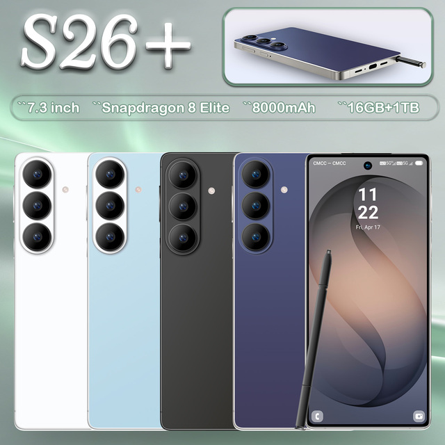 S26 Ultra 5G Android 15 Smartphone 16GB 1TB 7.3 Inch Unlocked Cell Phone for Bulk Wholesale Factory Manufacturer