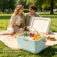 Nouvelle glacière portable de grande capacité, écologique, pour le camping en plein air, étanche, durable, maintien constant de la température, rétention de la glace