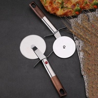 Couteau à pizza pliable jetable en acier inoxydable pour cuisine, roulette à pâtisserie, couteau à gâteau