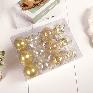 DAMAI 24Pcs Christmas Decoration Balls Shatterproof Colored Transparent Ball for Festival Wedding Home Party Decors <b>Tree</b> Hanging - Product Image 3