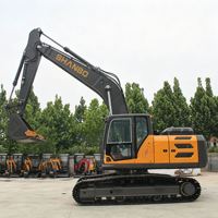 Excavatrice hydraulique de 9 tonnes, fourniture directe d'usine, moteur haute performance de 53 kW, pour travaux de construction générale