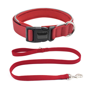Correa de collares de perro medianos y grandes reflectantes acolchados de nailon duradero de alta calidad - Product Image 1