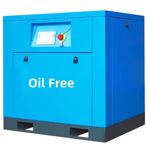 เครื่องอัดอากาศแบบสกรูไร้น้ำมัน APCOM 7.5kW 11KW 15KW 22KW 30kW 37KW 45KW 55KW เครื่องอัดอากาศอุตสาหกรรมไร้น้ำมัน 15 22 37 45 55 กิโลวัตต์ - Product Image 1