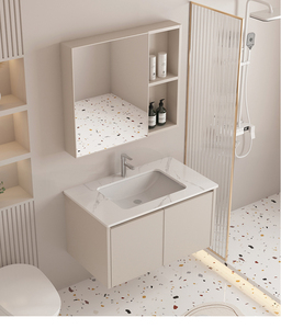 อ่างล้างหน้าอลูมิเนียมแบบเรียบง่ายสำหรับใช้ในห้องน้ำอ่างล้างหน้าขนาดเล็กอ่างล้างหน้าเซรามิกทันสมัย - Product Image 4