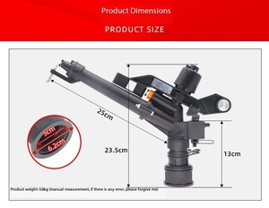 360 ổ đĩa nhựa có thể điều chỉnh tưới nước tưới phun nước với kết nối nhanh chóng - Product Image 5