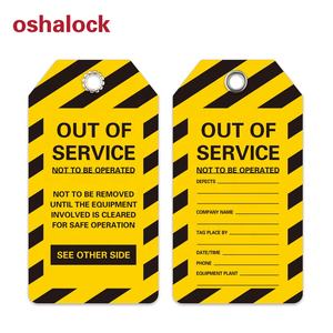 उद्योग के pvc प्लास्टिक लॉकआउट टैगआउट टैगआउट सुरक्षा टैग - Product Image 3