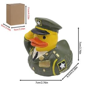 Statue de canard <span class=keywords><strong>capitaine</strong></span> en résine imprimée en 3D personnalisée, hommage aux anciens combattants, ornement de croisière, figurine de collection nautique pour bureau ou voiture, cadeau - Product Image 6