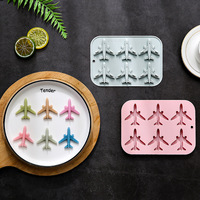 Moule de cuisson en silicone réutilisable et écologique en forme d'avion, 1 pièce, pour gâteaux, chocolat, glaçons et aliments pour bébés