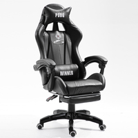 Kursi Gaming Lipat Tinggi Ergonomis Modern dengan Sandaran Tinggi, Dapat Diperpanjang, Pendingin, Bahan Kulit PU, Rangka Baja Tahan Karat