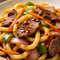 Nouilles Udon en blé dur blanc, grande portion, savoureuses, instantanées, sans sucre, en boîte, en vrac