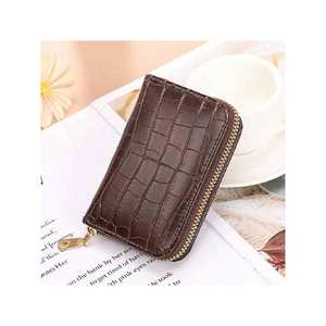 Porte-cartes classique en polyuréthane avec fermeture éclair, portefeuille multifonctionnel à la mode pour hommes et femmes - Product Image 2