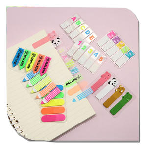 Marqueurs de pages d'animaux Notes autocollantes Onglets d'index Autocollant PET Bloc-notes Drapeaux de notes personnalisés Signet auto-adhésif - Product Image 1
