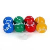 Vente en gros pétanque en bois personnalisé boule de pétanque avec boccia en bois jeu de jardin