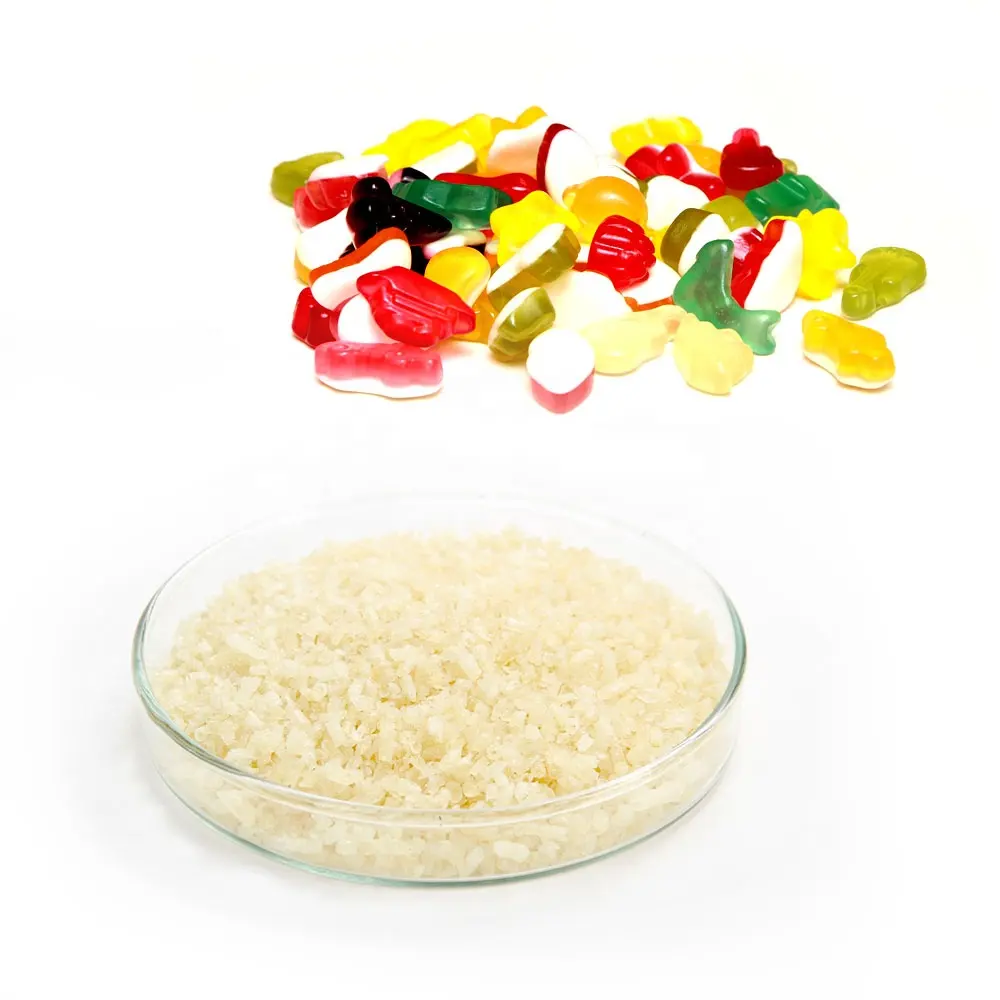 Mui Halal E-KING Gelatine Food Grade Ingrediënten Halal Koosjer Fabrikanten Rundvlees Gelatine 120-160 180 Bloeien