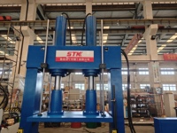 Presse d'atelier hydraulique de 100 tonnes avec double cylindre, certifiée CE, personnalisation OEM disponible