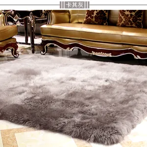 high quality shag long hair faux fur rug carpet