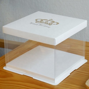 Sunshine Wholesale Transparent Clear Cake <b>Box</b> Customized Cake Packaging <b>Box</b> - Product Image 3