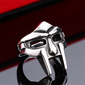 Custom Luxury Personalized <b>Ring</b> Jewelry Stainless Steel Mask <b>Rings</b> Men - Product Image 4