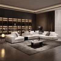 Ensemble de canapés modernes de luxe de haute qualité personnalisable, design italien, pour salon, modèle Moontop Youpin