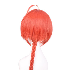 Peluca de Cosplay Ainizi de 50 cm, Naranja, Trenza Simple, Kamui, <span class=keywords><strong>GINTAMA</strong></span>, para Hombre - Product Image 5