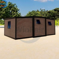 Maison préfabriquée modulaire pliable WinFair, mini-maison conteneur extensible pour villa de luxe sur la plage au Canada
