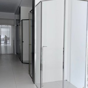 Porte coulissante de douche en verre trempé de haute qualité pour salle de bain, verre trempé de 10 mm d'épaisseur, porte en verre trempé 10x8 - Product Image 2