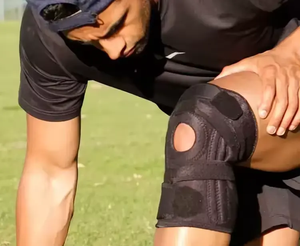 Genouillères ajustables en néoprène pour le sport, bande élastique unisexe pour le fitness, bande de protection respirante et support - Product Image 5