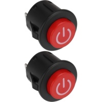 Bouton poussoir de démarrage à une touche 26 mm 3 broches 12 V pour voiture électrique pour enfants et véhicule télécommandé RC
