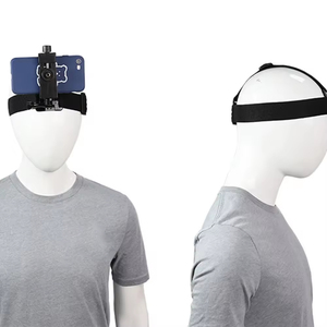 Nuovo Design orizzontale e verticale ad angolo, in prima persona Video Outdoor Live Shooting supporto montato sulla <span class=keywords><strong>testa</strong></span> del cellulare - Product Image 5