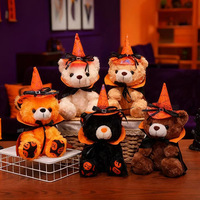 Boneka Halloween Custom 31-50cm, Figur Hantu Beruang Laba-laba Kelelawar, Ornamen Dekoratif Liburan, Isian Kapas PP Polyester