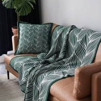 Plaid jacquard minimaliste nordique, couverture de canapé douce à rayures en peluche, couvre-lit, couverture de sieste décorative pour hôtel et usage domestique