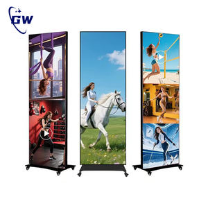 Écran d'affichage LED pliable d'intérieur GOB P1.2 P1.5 P1.8 P2.5, affiche numérique portable, mur vidéo LED pour magasin - Product Image 1