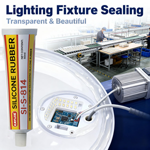 กาวซิลิโคนคุณภาพสูง KAYIJIE RTV-<span class=keywords><strong>1</strong></span>-GNT-YL709 สีขาว สำหรับงานกระจก OEM มีตัวอย่างฟรีสำหรับหลอดบรรจุแบบไส้กรอก - Product Image 1