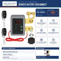 Interrupteur de déconnexion de batterie de voiture intelligent 12V 24V 240A, télécommande sans fil, isolateur de batterie, affichage LED de la tension, coupure automatique de l'alimentation