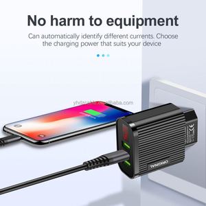 สินค้ามาใหม่ 2026 อุปกรณ์อิเล็กทรอนิกส์ 5V 3A ชาร์จเร็ว 3USB พร้อมหน้าจอแสดงผลดิจิตอล ลายเส้นบนพื้นผิว ที่ชาร์จ อะแดปเตอร์สำหรับเดินทาง - Product Image 3
