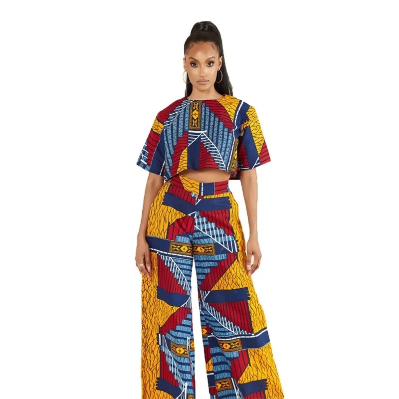 Shop Our 2023 African High Waist Suit Dashiki Print Ankara Top and