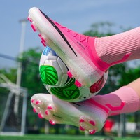 Chaussures de football pour hommes légères et respirantes en cuir synthétique, crampons de football, prix fournisseur