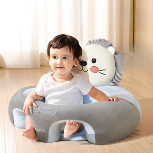 Silla de aprendizaje para bebés al por mayor, sofá anticaída, asiento de felpa con diseño de dibujos animados para la columna vertebral de bebés de 6 a 12 meses, para sala de estar y comedor - Product Image 1